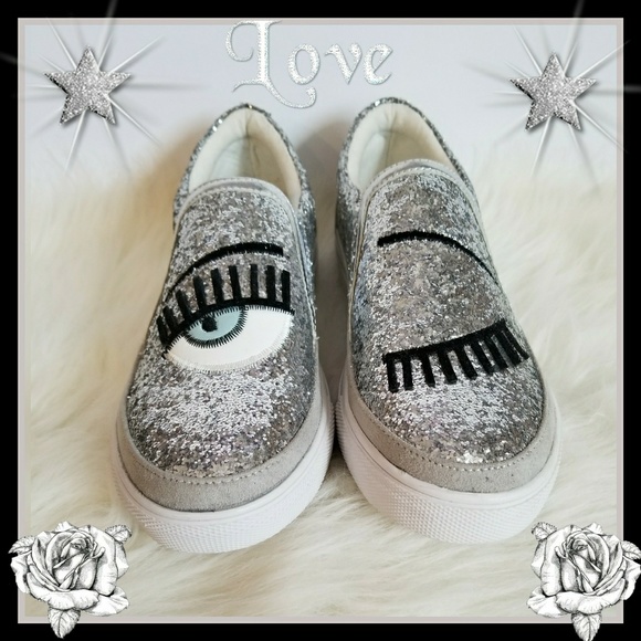 Wild Diva Shoes - Unique Cute glittery slip ons! 🌚